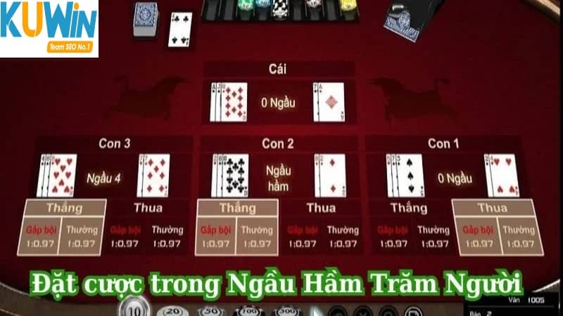 Tham gia đặt cược trong Ngầu Hầm trăm người