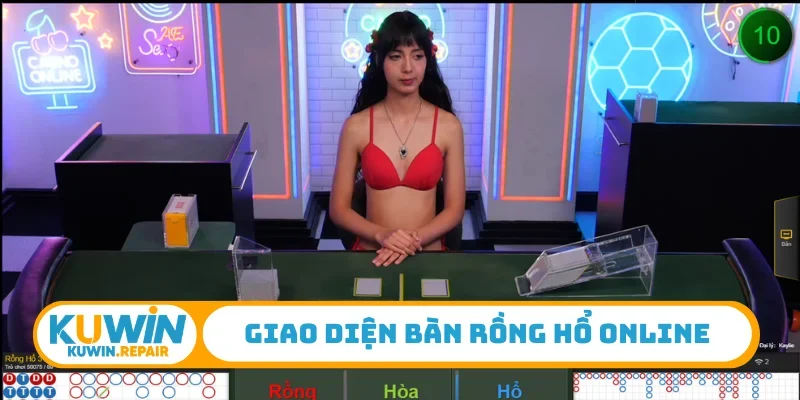 Giao diện bàn rồng hổ online